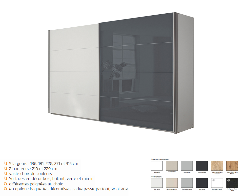 Armoire Quadra 315 cm